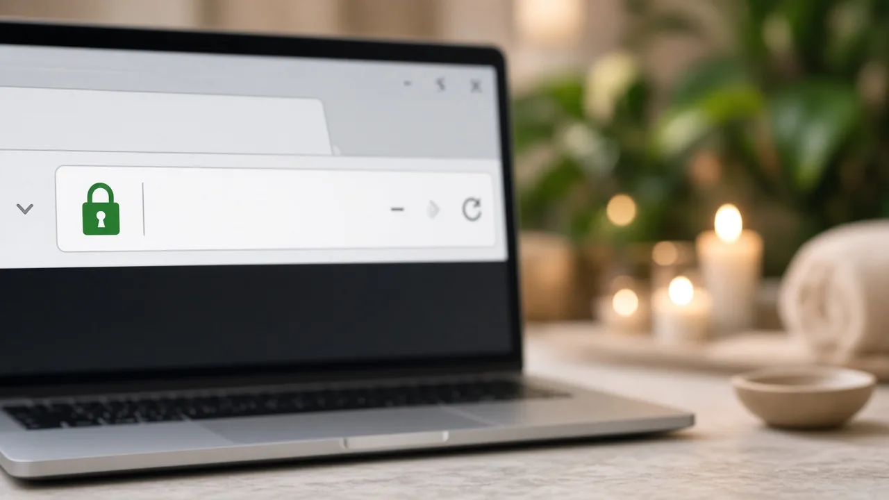 قفل SSL در مرورگر نشانه امنیت اتصال